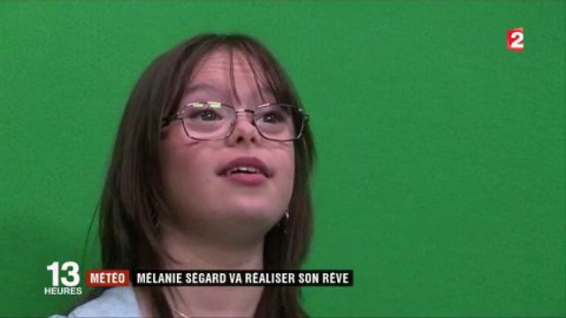 Video Dans Les Coulisses De France 2 Avec Melanie Segard Jeune Femme Trisomique Qui Va Presenter La Meteo