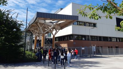 Collège REP+&nbsp;Lou Blazer, à Montbéliard, en 2020. (CHRISTOPHE BECK / FRANCE-BLEU BELFORT-MONTBÉLIARD)