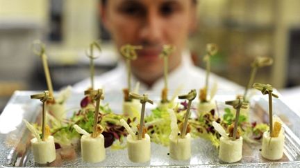 Canapés habituellement servis à Buckingham Palace (25 mars 2011) (AFP. N.Ansell)