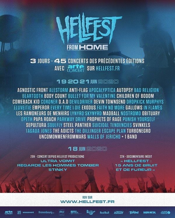 L'affiche du Hellfest From Home, édition en ligne 2020. (HELLFEST)