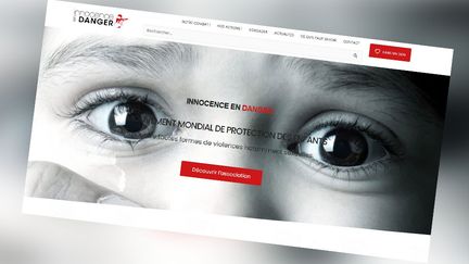 Le site de l'association Innocence en danger. (CAPTURE ÉCRAN)