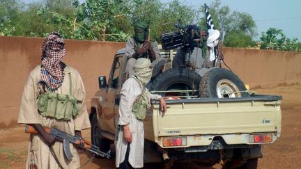 Des combattants d'Ansar Dine, le 7 ao&ucirc;t 2012 &agrave; Kidal (Mali). (ROMARIC OLLO HIEN / AFP)