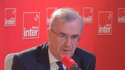 Le gouverneur de la Banque de France, François Villeroy de Galhau, sur France Inter le 13 novembre 2024. (FRANCE INTER / RADIO FRANCE)