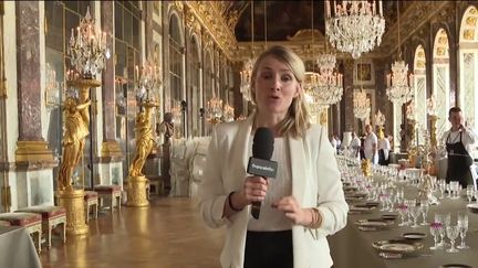 Visite du roi Charles III à Paris : les derniers préparatifs au cœur de la Galerie des Glaces à Versailles (franceinfo)