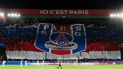 La tribune Auteuil du Parc des Princes lors d'un match, le 14 septembre 2018. (GEOFFROY VAN DER HASSELT / AFP)