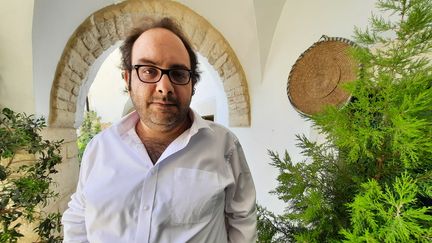 Le chef cuisinier palestinien Fadi Kattan, dans sa maison de Bethléem.&nbsp; (FREDERIC METEZEAU / RADIO FRANCE)