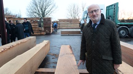 Le maire de Venise (Italie),&nbsp;Giorgio Orsoni (Parti d&eacute;mocrate, gauche), le 15 f&eacute;vrier 2014. (MEHDI FEDOUACH / AFP)