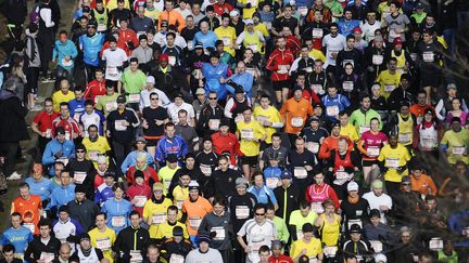 Lors de la 21e édition du semi-marathon de Paris, le 3 mars 2013 (photo d'illustration). (LIONEL BONAVENTURE / AFP)