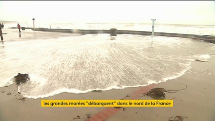 Une grande marée dans le Pas-de-Calais (FRANCEINFO)