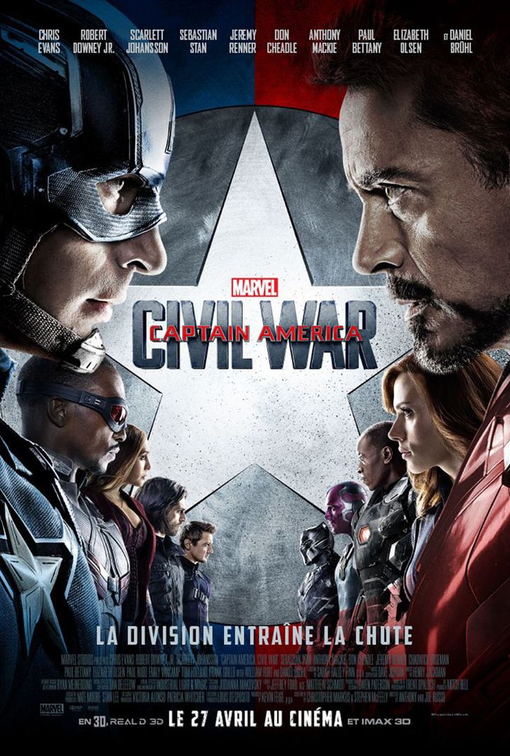 L'affiche de "Captain America : Civil War" de Anthony Russo et Joe Russo 
 (Copyright The Walt Disney Company France)