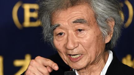 Seiji Ozawa lors d'une rencontre avec la presse étrangère à Tokyo, le 4 août.
 (TOSHIFUMI KITAMURA/AFP)