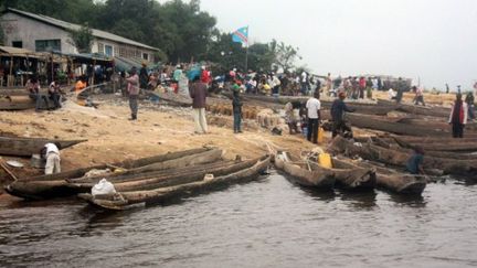 Le fleuve Congo à hauteur du village de Ngamanzo, dans la province de Kinshasa, le 21 juillet 2011. (AFP PHOTO / Junior KHANNA)