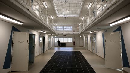 Des cellules à la prison de Troyes-Lavau (Aube), le 25 octobre 2023. (FRANCOIS NASCIMBENI / AFP)