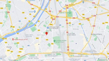 Un jeune homme a été tué à coups de batte de base-ball dans&nbsp;la cité Cordon, à Saint-Ouen (Seine-Saint-Denis),&nbsp;le 3 janvier 2020. (GOOGLE MAPS)