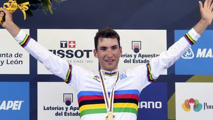 Sven Erik Bystrom champion du monde espoirs à Ponferrada (JAVIER SORIANO / AFP)