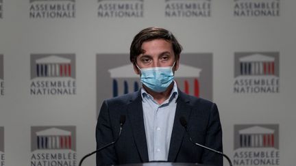 Le député Aurélien Taché à l'Assemblée nationale,&nbsp;le 29 septembre 2020. (ARTHUR NICHOLAS ORCHARD / HANS LUCAS / AFP)