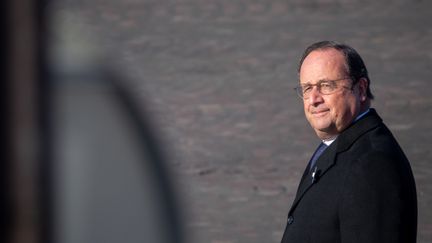 François Hollande lors des commémorations du 11-Novembre, à Paris, le 11 novembre 2021. (CARINE SCHMITT / HANS LUCAS / AFP)