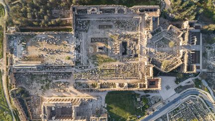 Vue aérienne des ruines romaines de Baalbeck au Liban en janvier 2024 (AMAZING AERIAL AGENCY/SIPA / SIPA)