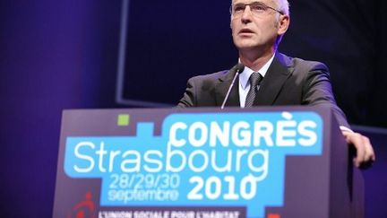 Thierry Repentin lors du Congrès de ‘Union social pour l’habitat en septembre 2010 à Strasbourg (AFP PHOTO / JOHANNA LEGUERRE)