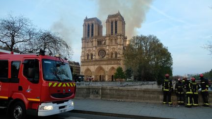 Notre-Dame de Paris en feu, le 15 avril 2019. (NATHANAEL CHARBONNIER / RADIO FRANCE)