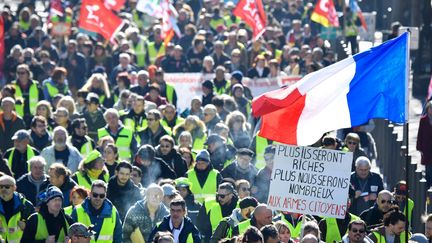 Des membres de l'ultra droite ont infiltré les cortèges des "gilets jaunes" (photo d'illustration, 5 février 2019). (GERARD JULIEN / AFP)