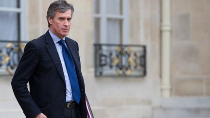 Le ministre du Budget, J&eacute;r&ocirc;me Cahuzac, &agrave; l'Elys&eacute;e (Paris), le 10 janvier 2013. (BERTRAND LANGLOIS / AFP)