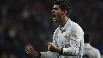 Alvaro Morata, buteur providentiel du Real Madrid face à Bilbao (CURTO DE LA TORRE / AFP)