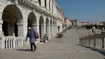 La ville de Venise confinée à cause ducoronavirus, le 2 avril 2020. (NATHANAEL CHARBONNIER / ESP - REDA INTERNATIONALE / RADIO FRANCE)