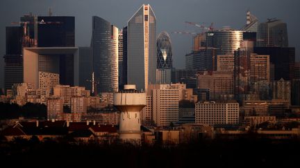 Le quartier d'affaires de la Défense, près de Paris, le 5 mars 2019. (CHRISTIAN HARTMANN / AFP)