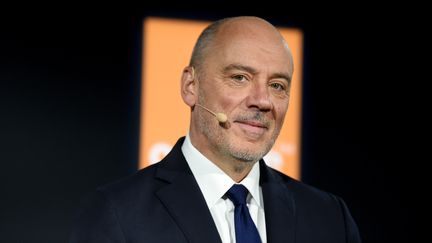 Stéphane Richard, le PDG d'Orange, le 13 février 2020. (ERIC PIERMONT / AFP)