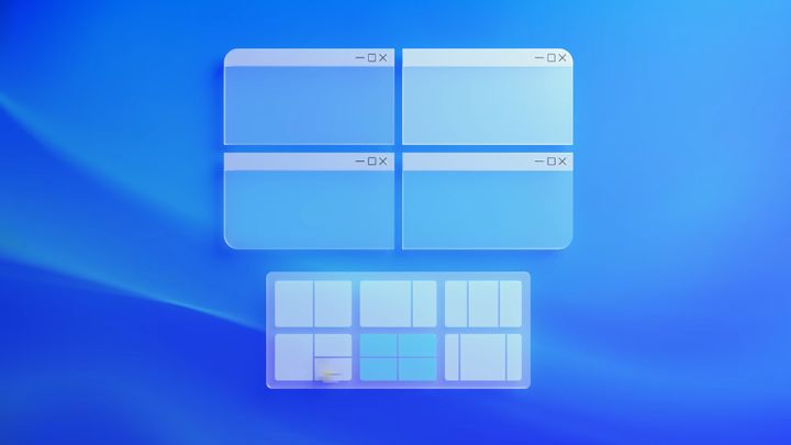 La fonctionnalité Snap Layouts qui permet de scinder son écran en plusieurs parties. (MICROSOFT)