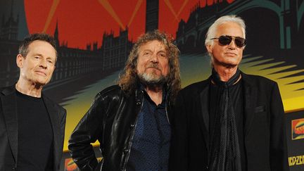 John Paul Jones, Robert Plant et Jimmy Page, de Led Zeppelin, le 21 septembre 2012 à Londres
 (Andy Rain / EPA / MaxPPP)