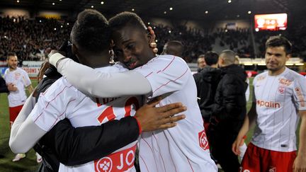 Nancy, champion de France de Ligue 2 la saison dernière (JEAN-CHRISTOPHE VERHAEGEN / AFP)