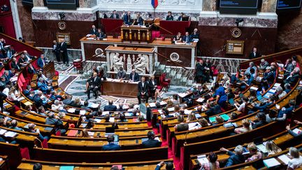 L'Assemblée nationale à Paris, le 19 juillet 2022.&nbsp; (XOSE BOUZAS / HANS LUCAS / AFP)