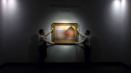 Cette&nbsp;"Meule" de Claude Monet a été adjugée&nbsp;81,4 millions de dollars, le 16 novembre 2016, à&nbsp;New York (Etats-Unis). (NILS JORGENSEN / SHUTTERS / SIPA)