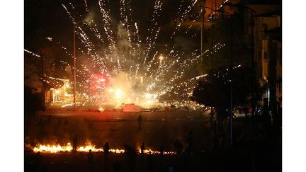 La police antiémeute turque affronte des groupes de manifestants antigouvernementaux à Ankara, le 12 septembre. (AFP PHOTO / ADEM ALTAN)