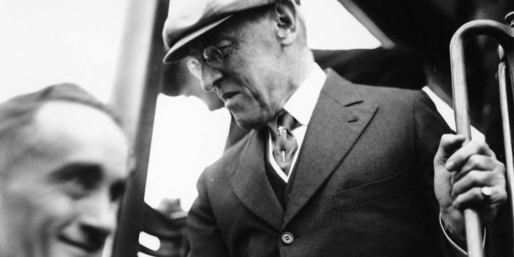 Thomas Woodrow Wilson, arrivant à Los Angeles, 1913. (THE ART ARCHIVE)