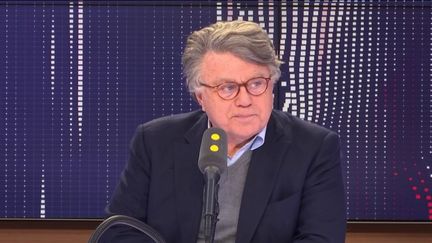 Gilbert Collard, député du Rassemblement national, le 7 mars 2019 sur franceinfo. (FRANCEINFO / RADIOFRANCE)