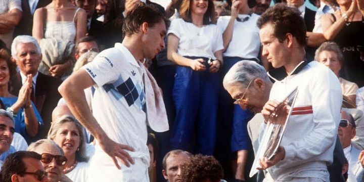 Ivan Lendl face à John McEnroe en 1984