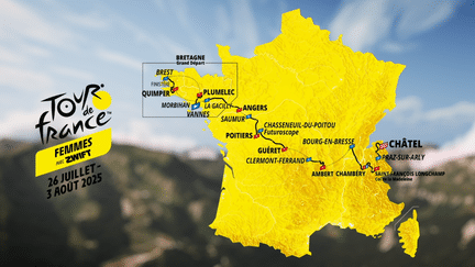 Le Tour de France femmes 2025 s'élancera de Vannes (Morbihan), le 26 juillet, et se terminera à Châtel (Haute-Savoie), le 3 août. (ASO)