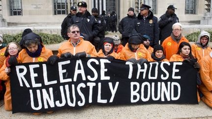 Manifestation contre la prison de Guantanamo (AFP)