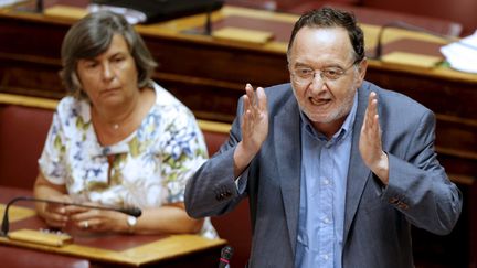 &nbsp; (Panagiotis Lafazanis, ancien ministre de l'Environnement et de l'Energie, va diriger Union Populaire © REUTERS/Christian Hartmann)