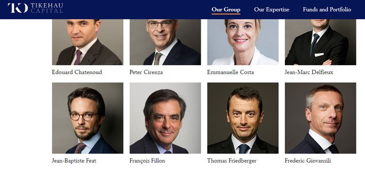 François Fillon fait désormais partie de la quarantaine d'associés du fond d'investissement Tikehau.&nbsp; (CAPTURE ECRAN / TIKEHAU CAPITAL)