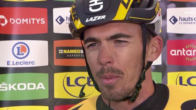 Très heureux après sa première victoire en World Tour, Christophe Laporte (Jumbo-Visma) a remercié ses coéquipiers à l'arrivée. Il se sent parfaitement intégré dans sa nouvelle équipe