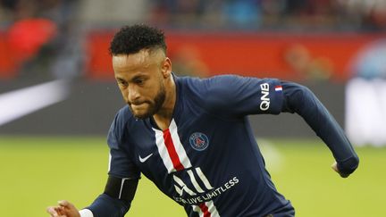 Neymar lors d'un match entre le PSG et Angers, le 5 octobre 2019 au Parc des Princes, à Paris. (MEHDI TAAMALLAH / MEHDI TAAMALLAH)