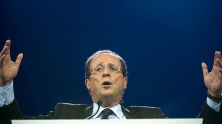 François Hollande au Bourget (22 janvier2012) (AFP)