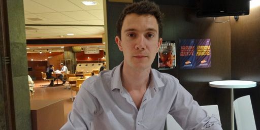 Florent Daudens, journaliste à Radio Canada à Montréal. (FTV - Laurent Ribadeau Dumas)