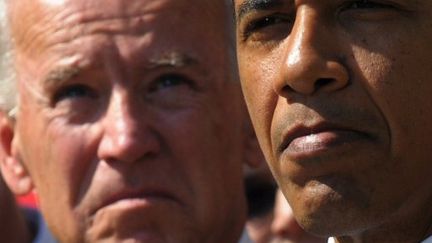 Barack Obama, avec le vice-président Joe Biden à la Maison-Blanche, le 12 septembre 2011 (AFP/MANDEL NGAN)