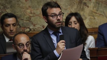 Stéphane Trompille,&nbsp;député La République en marche de l'Ain, à l'Assemblée nationale, en 2018. (THOMAS SAMSON / AFP)