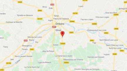 Neuf migrants d'origine érythréenne ont été découverts dans un camion frigorifique dans le quartier de La Source à Orléans, le 25 février 2019. (CAPTURE ECRAN GOOGLE MAPS)